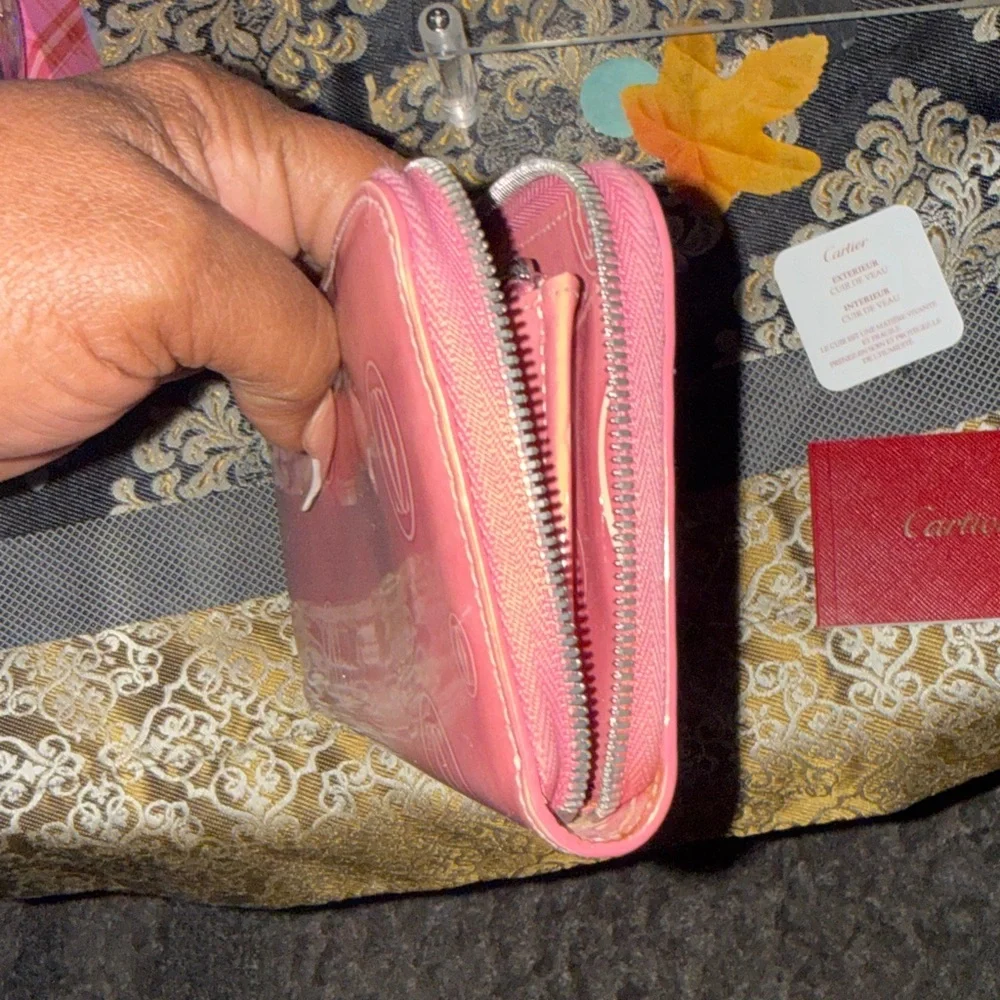 Pink Rare Cartier Designer Women's Wallet